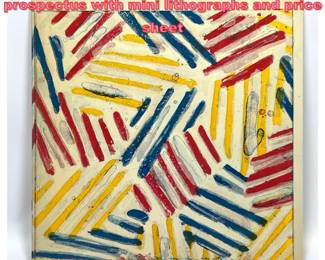 Lot 1308 1976 Gemini GEL Jasper Johns prospectus with mini lithographs and price sheet