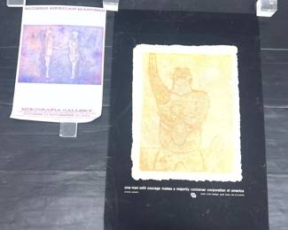 Lot 828 2pcs Rufino Tamayo Poster prints.