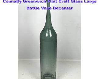 Lot 736 60s Vintage Mid Century Tom Connally Greenwich Flint Craft Glass Large Bottle Vase Decanter