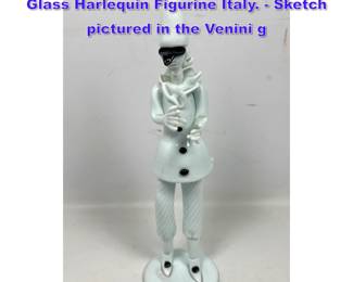 Lot 739 Italian Fulvio Bianconi Venini Art Glass Harlequin Figurine Italy. Sketch pictured in the Venini g