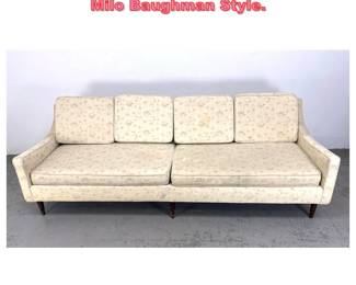 Lot 1742 Vintage Mid Century Sofa Couch. Milo Baughman Style. 