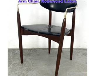 Lot 1024 Dan Johnson Viscount Mid Century Arm Chair. Kodawood Label.