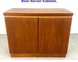 Lot 1059 Skovby Danish Modern Teak Two Door Server Cabinet.