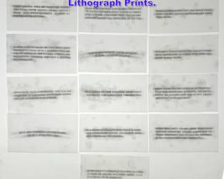 Lot 790 12 Jenny Holzer vellum truisms Lithograph Prints.