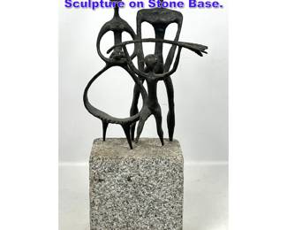 Lot 898 After Jose Carrilero Bronze Sculpture on Stone Base.