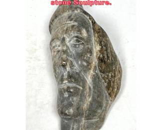 Lot 1447 Small Abstract Modern Carved stone Sculpture. 