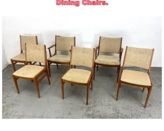 Lot 1652 Set 6 Danish Modern Teak Dining Chairs. 