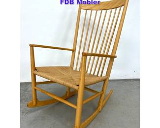 Lot 1046 Hans Wegner J16 Rocking Chair for FDB Mobler