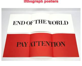 Lot 1299 BRUCE NAUMAN offset lithograph posters