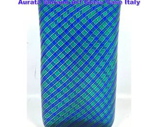 Lot 720 60s Vintage Ercole Barovier Spira Aurata Murano Art Glass Vase Italy