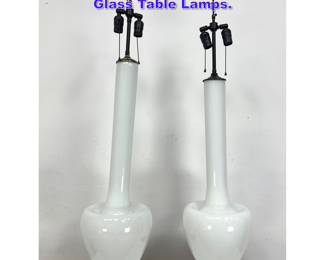 Lot 1049 Pair Hand Blown Italian Murano Glass Table Lamps.