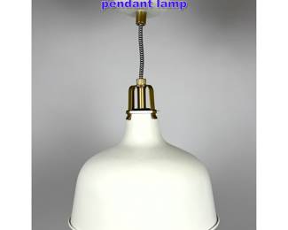 Lot 992 White enameled metal Swedish pendant lamp