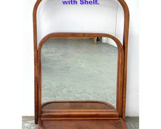 Lot 1006 Vintage Thonet Style Wall Mirror with Shelf.