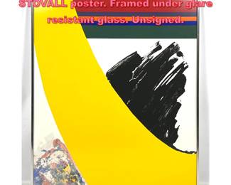 Lot 1233 WALTER HOBBS and LOU STOVALL poster. Framed under glare resistant glass. Unsigned.