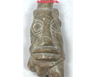 Lot 1445 Signed Waldman 79 Carved Stone sculpture. 