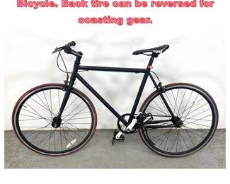 Lot 1310 Micargi RD269 Fixed Gear Road Bicycle. Back tire can be reversed for coasting gear. 