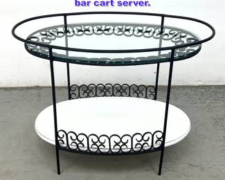 Lot 1069 Arthur Umanoff Grenada collection bar cart server.
