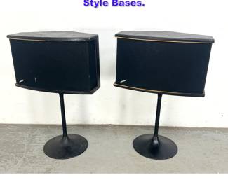 Lot 1091 Pair Bose Speakers on Saarinen Style Bases.