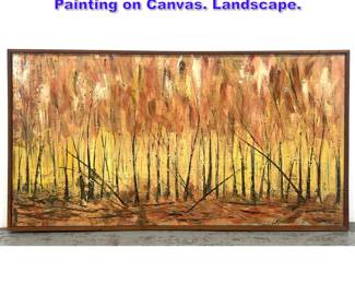 Lot 967 D. Kershner Mid Century Modern Painting on Canvas. Landscape.