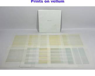 Lot 793 10 Agnes Martin offset lithograph Prints on vellum