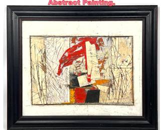 Lot 1231 RONALD AHLSTROM Modernist Abstract Painting. 