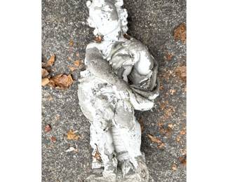 Lot 1704 Cast Stone Putti Sculpture. As Is
