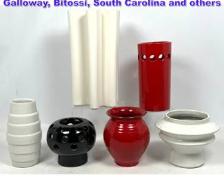 Lot 1155 Lot of Vintage Art Pottery, Galloway, Bitossi, South Carolina and others
