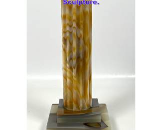 Lot 854 Grand Tour style Marble Column Sculpture.