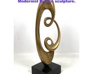 Lot 875 Antonio Grediaga Keiff 99 Modernist Bronze sculpture.