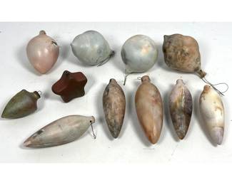 Lot 1154 11 R. Fituisi Pottery Ornaments.