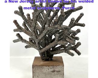 Lot 867 Robert Koch Welded steel sculpture, a New Jersey artist known for his welded metal sculptures. Purch