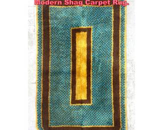Lot 1651 4 10 X 7 7 Vintage Mid Century Modern Shag Carpet Rug.