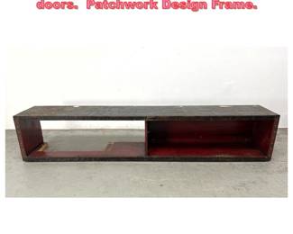 Lot 1576 Paul Evans Carcass Cabinet No doors. Patchwork Design Frame. 