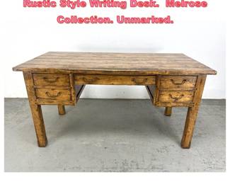 Lot 1388 Guy Chaddock Co., Los Angeles Rustic Style Writing Desk. Melrose Collection. Unmarked. 