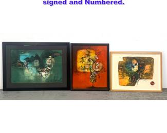 Lot 1112 3pcs HOI LEBADANG Prints. All signed and Numbered.