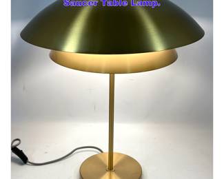 Lot 994 Contemporary Modern Double Shade Saucer Table Lamp.