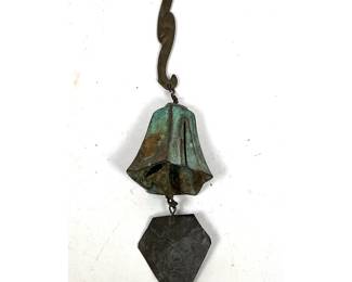 Lot 635 Jeff Cross bronze wind chime Bell.
