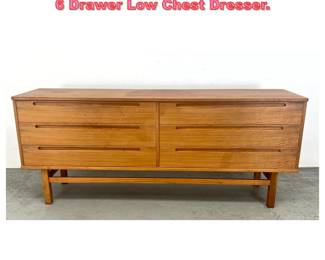 Lot 1267 Danish Modern Teak Nils Jonsson 6 Drawer Low Chest Dresser. 
