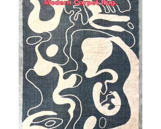 Lot 1213 6 X 8 1 Flatweave Abstract Modern Carpet Rug. 