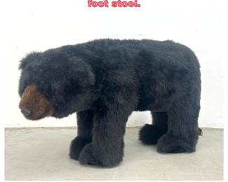 Lot 1248 Dritz Brown Bear stuffed animal foot stool. 