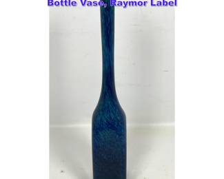 Lot 733 Vintage Italian Murano Art Glass Bottle Vase, Raymor Label