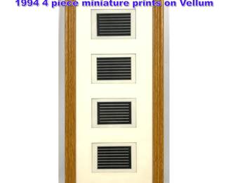 Lot 1033 DONALD JUDD The Last Editions 1994 4 piece miniature prints on Vellum