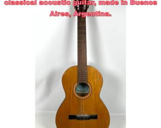 Lot 1595 Antigua Casa Nunez Modelo A 1 classical acoustic guitar, made in Buenos Aires, Argentina. 