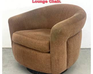 Lot 1348 Milo Baughman Swivel Tub Lounge Chair. 