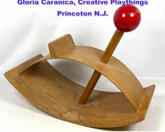 Lot 1025 ROCKING BEAUTY Child rocker, by Gloria Caranica, Creative Playthings Princeton N.J.