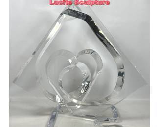 Lot 1337 VAN TEAL Abstract Lucite Sculpture