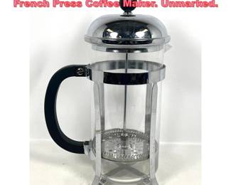 Lot 1628 Large Oversized Store Display French Press Coffee Maker. Unmarked. 