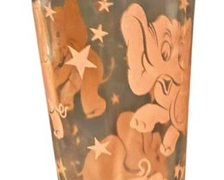 Hazel Atlas Pink Elephant Cocktail Shaker 