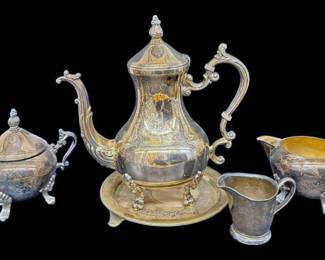 Vintage Silver Plated Tea Set 