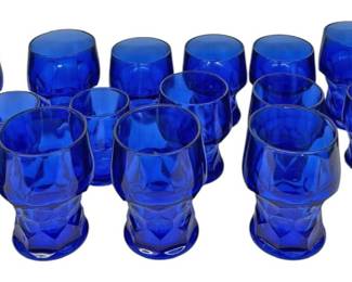 Blue Glass Set 